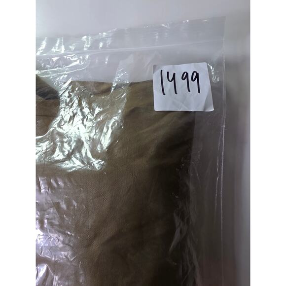 & OTHER STORIES Capsule Olive Green Slip Midi Front Slit Dress SZ 4 - Picture 10 of 10